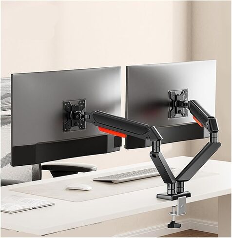 Dual Screen Monitor Stand Mechanical arm White Lifting Notebook Two-in-one Computer Heightening Bracket(Gray) in Saudi Arabia