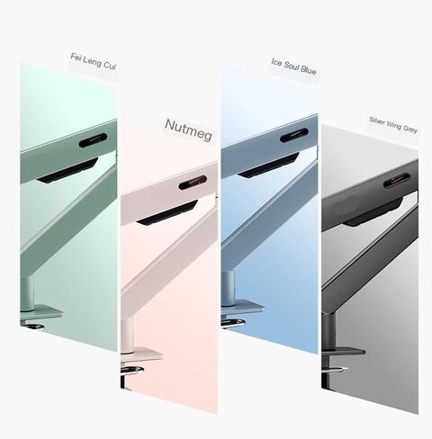 1 Pcs Monitor Stand Computer Screen Robotic arm Wall Hanging can be Lifted, Telescopic and Increased Without Punching Holes AM400PLUS(AM400PLUS Green) in Saudi Arabia