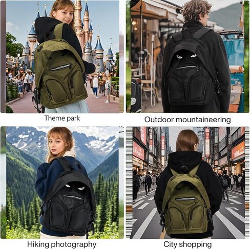 College Laptop Backpack,Casual Backpack for Women Men Hiking Daypack with Multiple Pockets, Eyes Design in Saudi Arabia