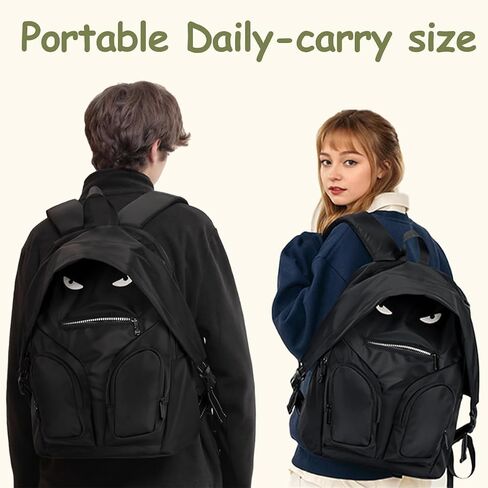 College Laptop Backpack,Casual Backpack for Women Men Hiking Daypack with Multiple Pockets, Eyes Design in Saudi Arabia