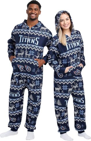 foco NFL Ugly Pattern One Piece Pajamas - L in Saudi Arabia