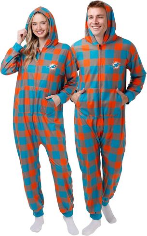 foco NFL Ugly Pattern One Piece Pajamas - L in Saudi Arabia