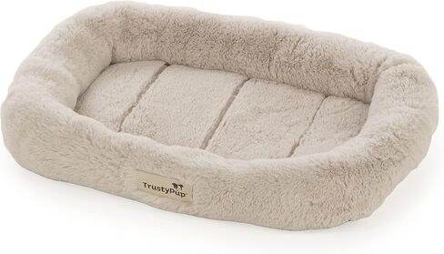 Quilted Crate Bolstered Mat Dog Bed, Ideal for Crates - Gray, Large in Saudi Arabia