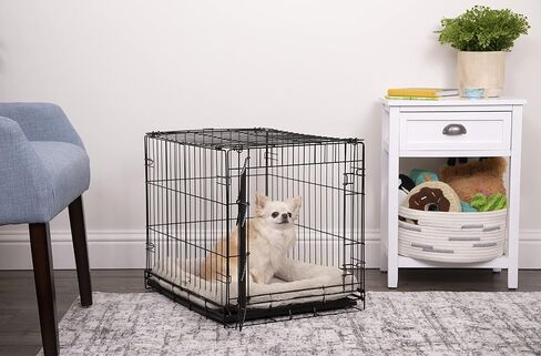 Quilted Crate Bolstered Mat Dog Bed, Ideal for Crates - Gray, Large in Saudi Arabia