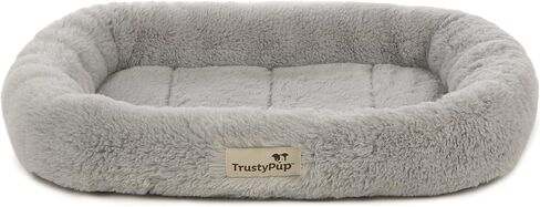 Quilted Crate Bolstered Mat Dog Bed, Ideal for Crates - Gray, Large in Saudi Arabia