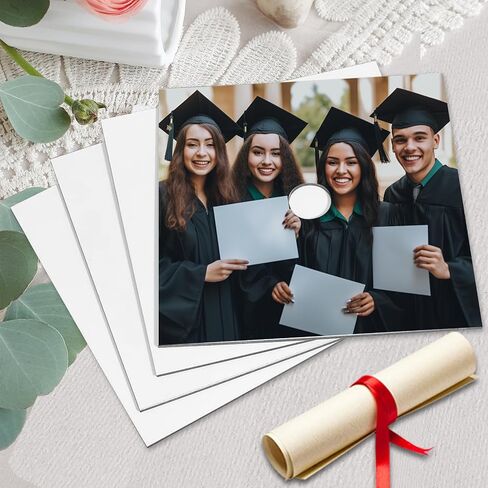 3 Pcs Sublimation Blanks for Graduation Cap Grad Decorations Premium Hardboard MDF Grad Cap Blanks Graduation 2025 Gifts Accessories 9" x 9" in Saudi Arabia