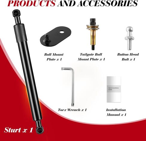 Vepagoo Tailgate Assist Shock Damper 43207 Strut 22-Current Maverick Pickup Liftgate Slow Drop Soft Open Support Truck Damper Kit in Kuwait