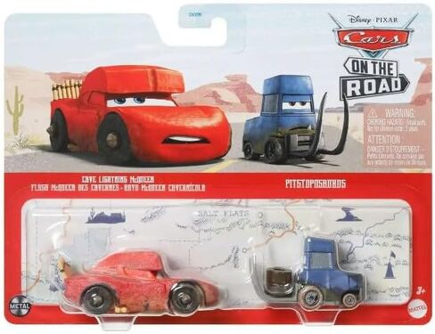 Disney Cars 2023 1:55 Scale Diecast 2-Pack On The Road (Claire Gunz'er and Haul em' Haynes) in Saudi Arabia