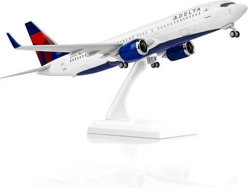 Joylluoan 1:130 Delta Plane Model Alloy Diecast Airplanes with LED Light in Saudi Arabia