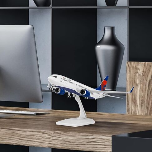 Joylluoan 1:130 Delta Plane Model Alloy Diecast Airplanes with LED Light in Saudi Arabia