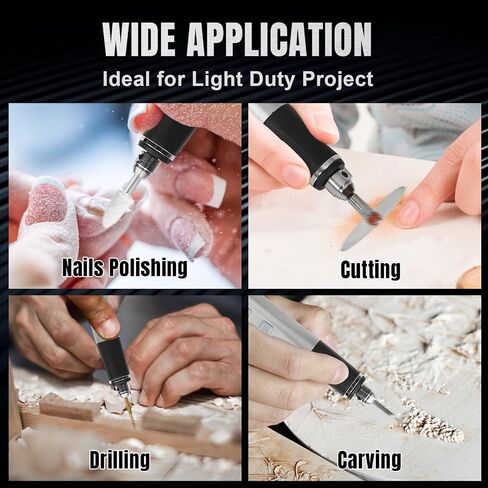 Breeze Touch USB Rechargeable Engraving Pen Engraver, Mini Cordless Rotary Tool w/ 10 Drill Bits, Stencils, Saw & Polish Set, Magnetic Charge, Hand Drill for Jewelry Making, Metal Wood Glass Plastic in Saudi Arabia