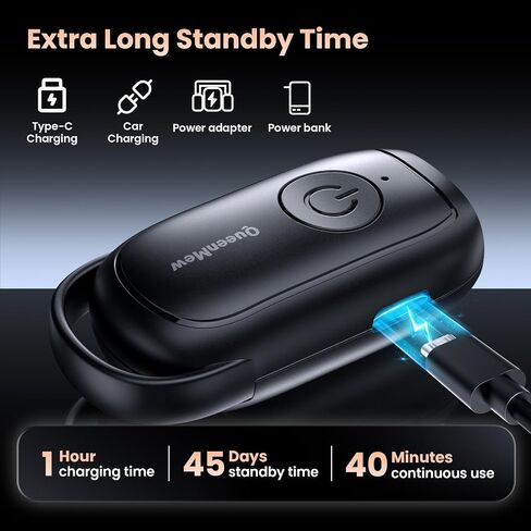 Ultrasonic Bark Control Device, Portable Anti-Barking Device, Handheld Dog Bark Deterrent with Frequency & Strobe Light, Rechargeable for Indoor and Outdoor Use, 26 ft Distance (Black) in Kuwait