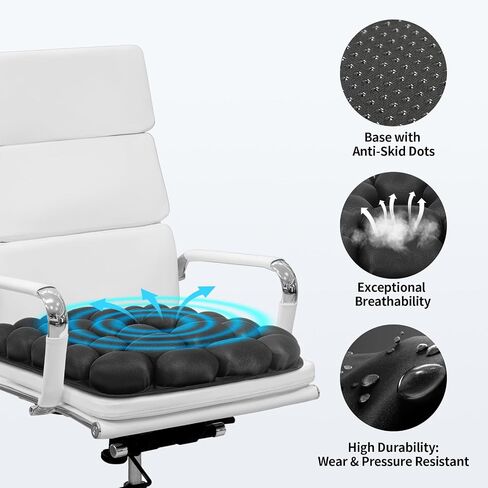 Premium 3D Comfortable Travel Air Cushion, Inflatable Car Seat Cushion Work for Home Office Chair Cushion Optimal Support (Large Air Cells) in Saudi Arabia