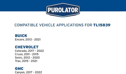 PurolatorTECH Cartridge Oil Filter in Saudi Arabia