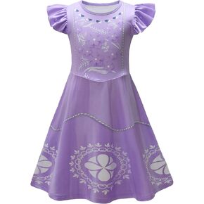 AOVCLKID Girls Princess Costume Birthday Party Dress Halloween Cosplay Outfits