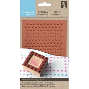 Inkadinkado 60-70000 Polka Dots Unmounted Rubber Stamps_60-70000