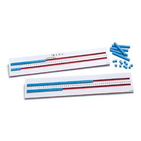 Didax Educational Resources Base Ten Dual# Line Track, Multi, 0.5 H x 20.5 L x 4.75 W