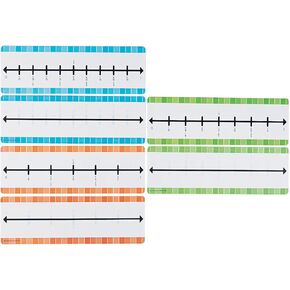 Dry Erase Fraction Number Lines - 30 Pieces - Educational and Learning Activities for Kids