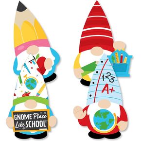 Big Dot of Happiness School Gnomes - Decorations DIY Teacher and Classroom Essentials - Set of 20