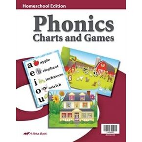 Homeschool Phonics Charts and Games - Abeka 4 to 5 Year Old Kindergarten Phonics Reading Program Teaching Aid