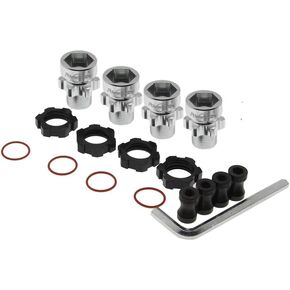12mm to 17mm W/10mm Offset Hex Hub Black for Traxxas Slash Rustler