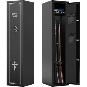 KAER Gun Safe 2-3 Gun Safe for Rifles and Pistols Multi-Functional Rifle Safe Anti-Theft Gun Safes for Rifles Removable Gun Racks Gun Cabinet for Home with Adjustable Shelves