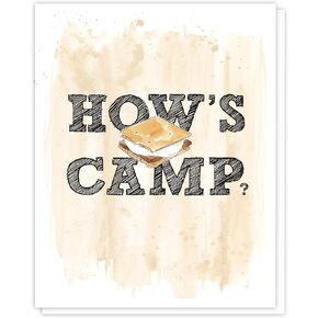 Cards to Send to Campers Summer Camp Greeting Card, Cute Sleep Away Camp Stuff for Girls, News from home for Kids, Thinking of & I Miss You Note, Encouragement Letters from Parents for Boys & Girls