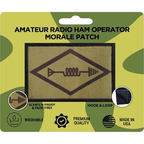RedheadedTshirts - Amateur Radio Morale Patch - Ham Operator Tactical Patch for Your Hats, Vests, Backpacks & Everyday Accessories - Made in The USA - Tactical Ham Radio Gear 2x3 Morale Patch