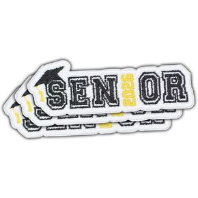 Senior 2026 Embroidered Patch – School Spirit Graduation Iron-On Badge for Clothes, Backpacks, Hats, Bags – Gift for High School and College Students, Class of 2026 Pride Patch – 3"x3"