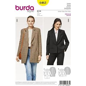 Burda Ladies Sewing Pattern 6463 Casual Blazer Jackets