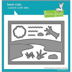 Lawn Fawn Riverside Backdrop: Landscape Dies (LF3815)