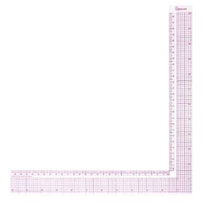 12 Inch Plastic L-Square Ruler Plastic Measure Rulers for Sewing Clear Sewing Ruler Square Framing Measuring Tool Fabric Sewing Measuring Supplies for Pattern Making