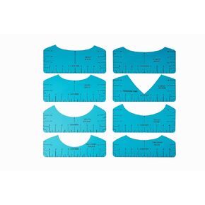Tshirt Ruler for Vinyl and Rhinestone Template Alignment, Tshirt DIY Alignment Tool Placement for Heat Press