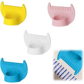 4PCS 3mm/4mm Edge Stitch Lock Sewing Gauge.Thumb Guide Ruler for Precise Hemming, Quilting & Fabric Stitching, Lightweight DIY Sewing Tool Kit.(3mm/4mm)