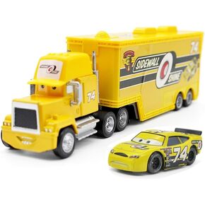 Movie Cars 2 3 Hauler Truck NO.74 Slider PetrolskiRacer Speed 2PCS Vehicles ， McQueen Jackson Storm Cruz Ramirez Vehicles