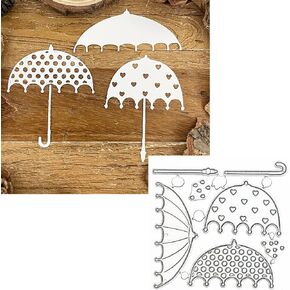 Lovely Umbrella Metal Die Cuts,Rainy Love Lace Umbrella Frame Wedding Cutting Dies Cut Stencils for DIY Photo Decorative Embossing Paper Dies for Scrapbooking Card Making