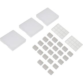 25pcs Watercolor Paint Palette Trays Pigment Storage Case Mini Divided Boxes for Artists Boys and Girls