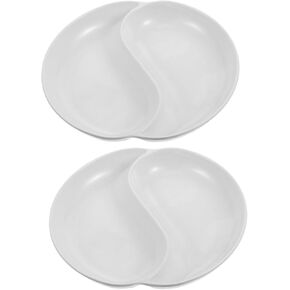 LIFKOME 2pcs Ink Plate and Pigment Trays for Mixing Washable Painting for Watercolor Art and Calligraphy and Easy to Clean