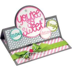 Sizzix 661577 Thinlits Die Set, Word Circles by Stephanie Barnard (6-Pack)