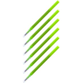 Pilot FriXion Eraseable Gel Ink Pen Refills, Fine Point, Light Green Ink, Pack of 6