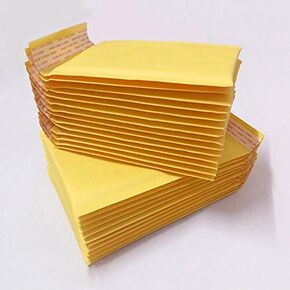 #0 6x10 (Inner 6x9) Inches Kraft Bubble Mailers Padded Envelopes Pack of 25