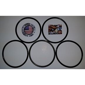 RTumbler Brand Replacement Drive Belt 5 Pack Compatible with Harbor Freight Chicago Electric Single and Dual Barrel Rock Tumblers