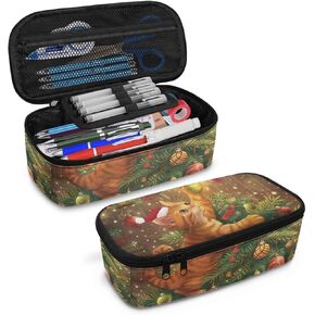 Boys Pencil Pouch Cartoon Tractor Pencil Case for Kids Large Capacity Pencil Container for 3-16 Years Children Pencil Bag with Double Zipper Pen Box for Students Back to School Gifts