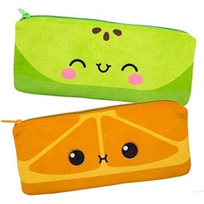 Scentco Cutie Fruities - Scented Pencil Pouch (Watermelon & Grape) - Gifts for Kids, School Supplies, Classroom Rewards