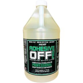 Adhesive-Off PRO Adhesive Remover for Vinyl Wrap Residue | 1 Gallon (128oz) | Fast-Acting, Low Odor Formula for Vehicle Wraps, Graphics, and Decals | Brothers Chemical in Saudi Arabia
