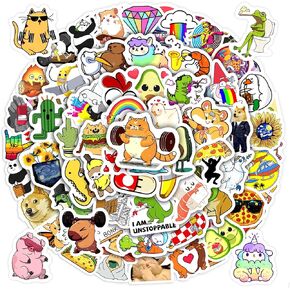 65 Pcs Cute Dogs Water Bottle Stickers for Kids, Vinyl Waterproof Animal Decals for Classroom School, Students Teachers Supplies Prizes for Kids Teen Girls