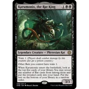 Magic: the Gathering - Karumonix, The Rat King (098) - Phyrexia: All Will Be One