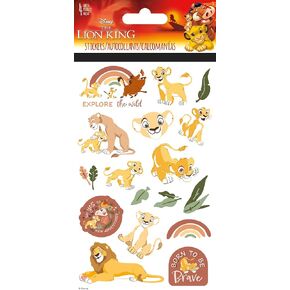 Disney - The Lion King Savannah Sunset-Standard 4 Sheet Stickers Standard Stickers - 4 Sheet