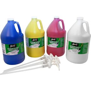 Sax PAINT TEMPERA HB VERSATEMP GALLON SET WITH PUMPS WASH SET OF 4