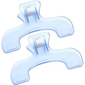2Pcs Book Clips, Book Weight Page Holder, Transparent Book Clips to Hold Book Open Portable Reading Book Page Holders for Office Home Teachers Students Book Lovers Reading Fixing Book (White)